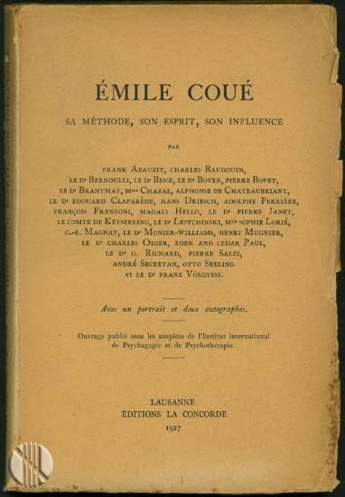 Bild von Émile Coué, sa méthode, son esprit, son influence