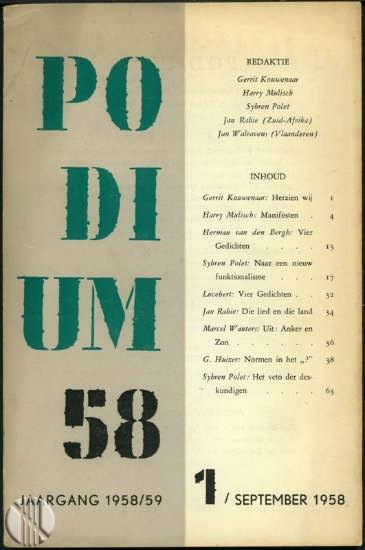 Bild von Podium 58. Jg. 1958/59, nr. 1-6