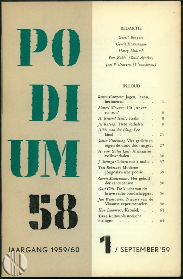 Bild von Podium 58. Jg. 1959/60, nr. 1-6