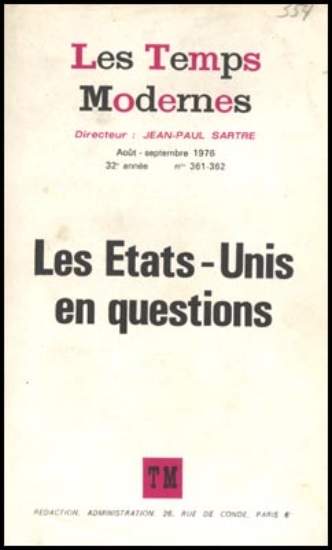 Bild von Les Temps Modernes. Année 32, n° 361-362
