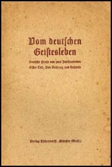 Afbeeldingen van Vom deutschen Geistesleben