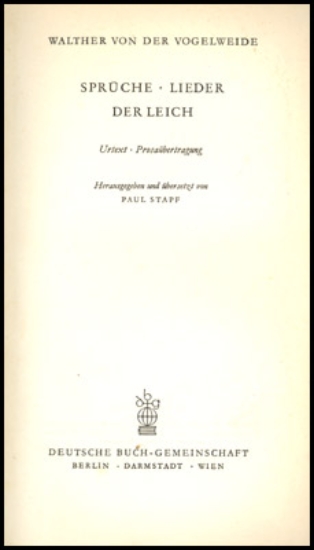 Bild von Sprüche - Lieder der Leich