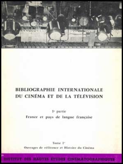 Bild von Bibliographie internationale du cinema et de la television - Tome Ier