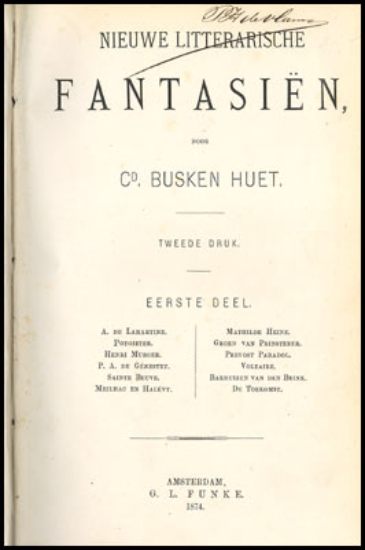 Afbeeldingen van Nieuwe litterarische fantasiën