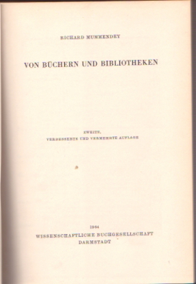 Afbeeldingen van Von Büchern Und Bibliotheken