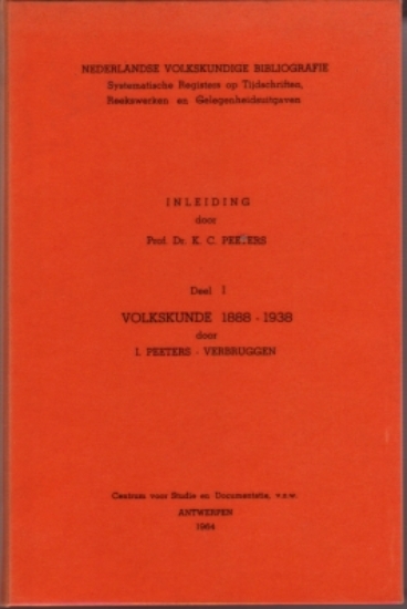 Bild von Nederlandse Volkskundige Bibliografie Inleiding Deel I