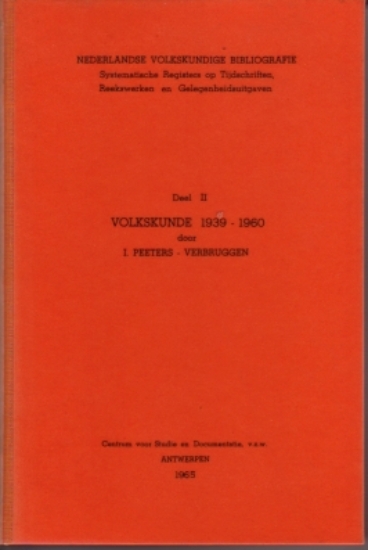 Afbeeldingen van Nederlandse Volkskundige Bibliografie Deel II