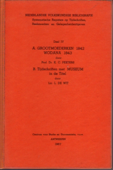 Afbeeldingen van Nederlandse Volkskundige Bibliografie Deel IV