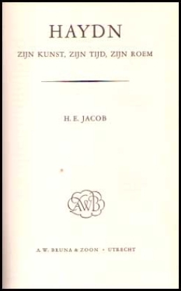 Bild von Haydn Zijn Kunst, Zijn Tijd, Zijn Roem