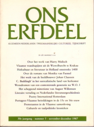 Bild von Ons Erfdeel. Jg. 30 nummer 5