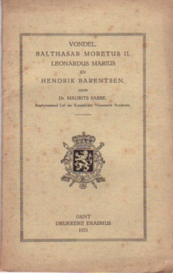 Bild von Vondel, Balthasar Moretus II, Leonardus Marius en Hendrik Barentsen