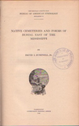 Bild von Native Cemeteries and Forms of Burial east of the Mississippi