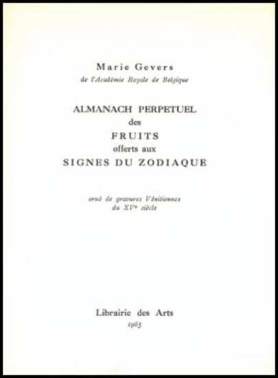 Bild von Almanach Perpetuel des Fruits offerts aux Signes du Zodiaque