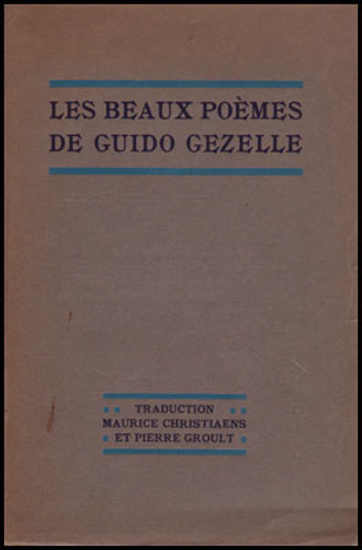 Image de Les Beaux Poèmes De Guido Gezelle