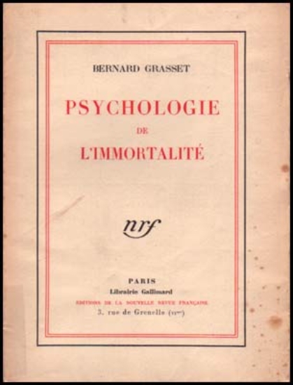 Bild von Psychologie De L'Immortalité