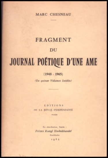Bild von Fragment Du Journal Poétique D'Une Ame (1948 - 1965)