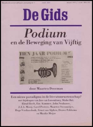 Bild von De Gids. Jg. 154 nr 3. Podium en de Beweging van Vijftig, door Maarten doorman
