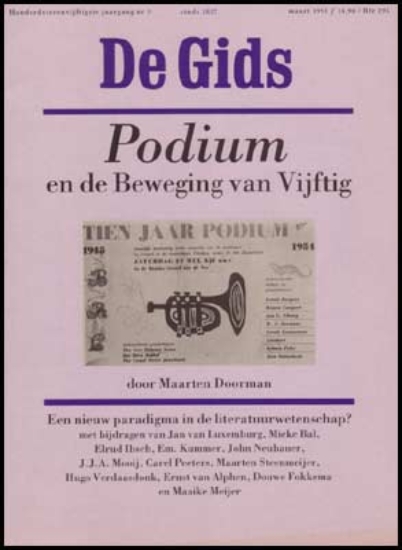Bild von De Gids. Jg. 154 nr 3. Podium en de Beweging van Vijftig, door Maarten doorman