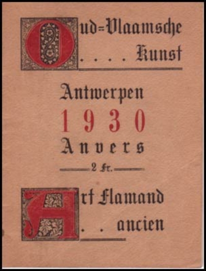 Bild von Oud-Vlaamsche kunst Art flamand ancien Antwerpen Anvers 1930