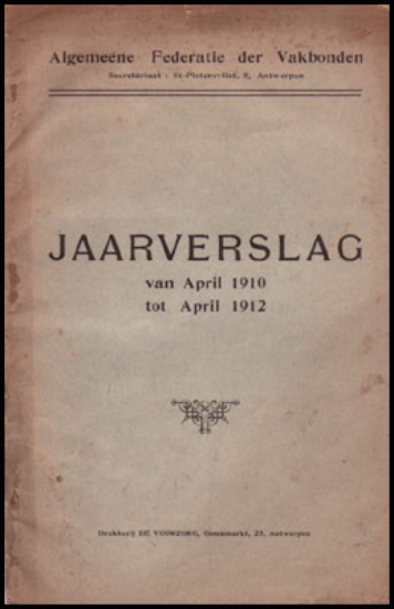 Bild von Jaarverslag van April 1910 tot April 1912