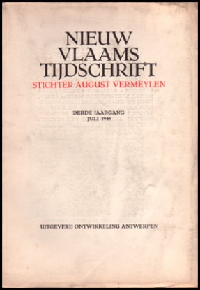Afbeeldingen van Nieuw Vlaams Tijdschrift. Derde Jaargang
