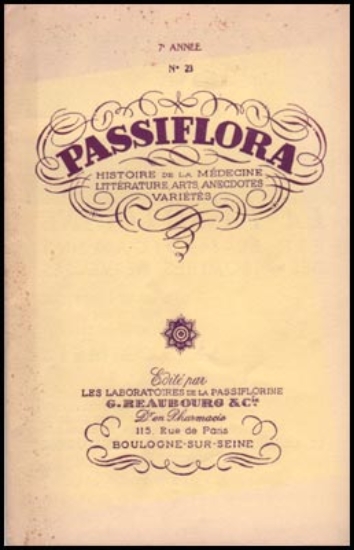 Bild von Passiflora. 7e Année No 23