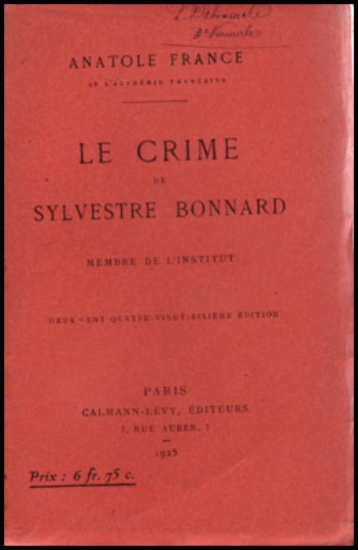 Bild von Le crime de Sylvestre Bonnard, membre de l'institut