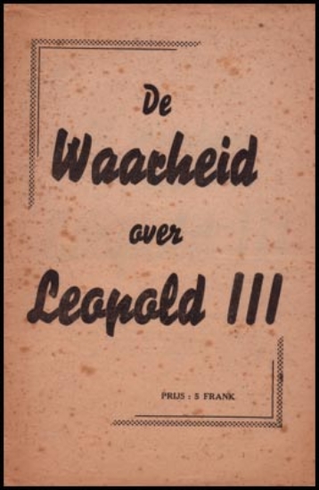Bild von De Waarheid over Leopold III