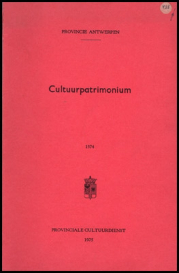 Bild von Cultuurpatrimonium 1974
