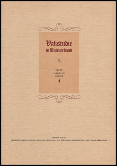 Bild von Vakstudie in Unieverband. Jg. 3 Nr 4