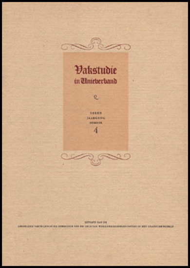Image de Vakstudie in Unieverband. Jg. 3 Nr 4