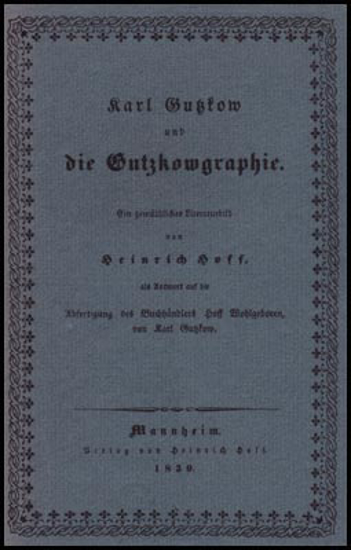 Afbeeldingen van Karl Gutzkow und die Gutzkowgraphie