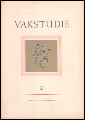 Bild von Vakstudie. Jg. 8 Nr. 2