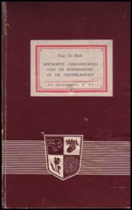 Bild von Beknopte geschiedenis van de boekhandel in de Nederlanden