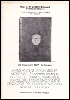 Bild von Etude de Me Jacques Désamais 28 Novembre 1987
