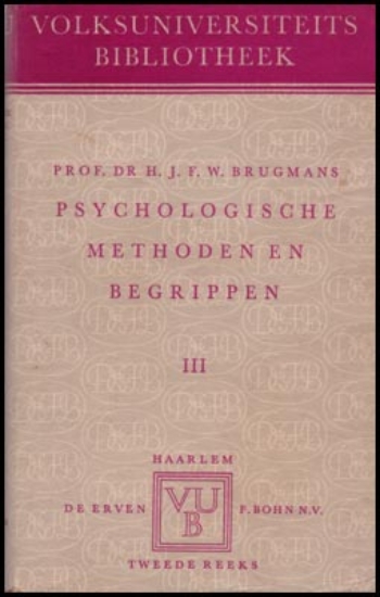 Bild von Psychologische Methoden En Begrippen III