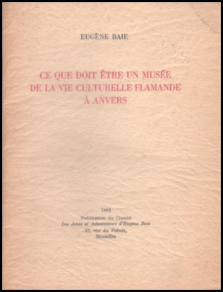 Afbeeldingen van Ce que doit être un musée de la vie culturelle flamande à Anvers