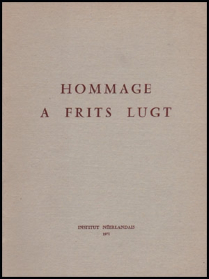 Bild von Hommage A Frits Lugt