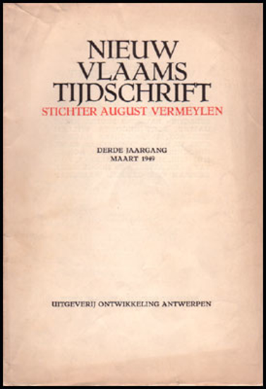 Image de Nieuw Vlaams Tijdschrift. Derde Jaargang Maart 1949