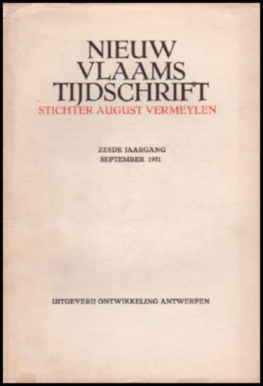 Afbeeldingen van Nieuw Vlaams Tijdschrift. Zesde Jaargang September 1951