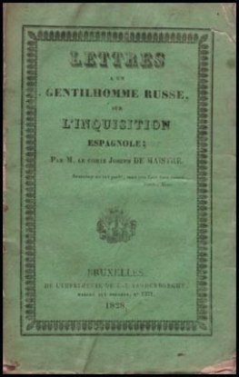 Bild von Lettres A Un Gentilhomme Russe, Sur L'Inquisition Espagnole