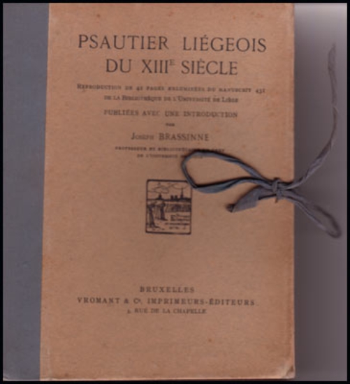 Afbeeldingen van Psautier Liégeois Du XIIIe Siècle