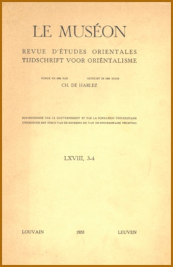 Bild von Le Muséon LXVIII, 3-4