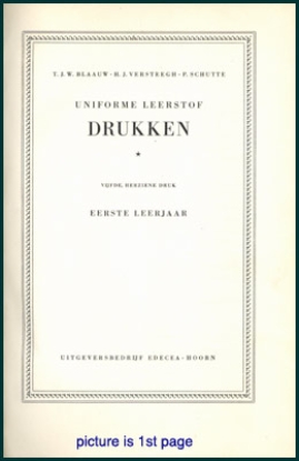 Bild von Uniforme Leerstof Drukken leerjaar 1+2+3+4