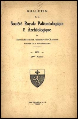Bild von BULLETIN de la Société Paléontologique et Archéologique de Charleroi. 28me Année.