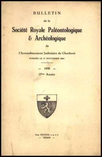 Bild von BULLETIN de la Société Paléontologique et Archéologique de Charleroi. 27me Année.