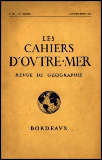 Bild von Les Cahiers d Outre-Mer. Tome XVII, complete.