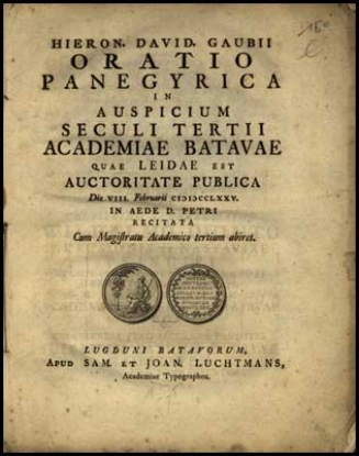 Bild von Oratio Panegyrica in auspicium seculi tertii academiae batavae quae leidae est auctoritate publica