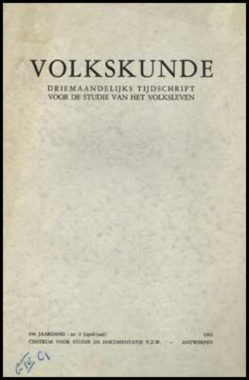 Bild von Volkskunde. Jg 84, nr.2