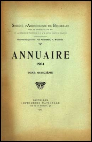 Bild von Annuaire de la societé royale de archeologie de Bruxelles, tome XV